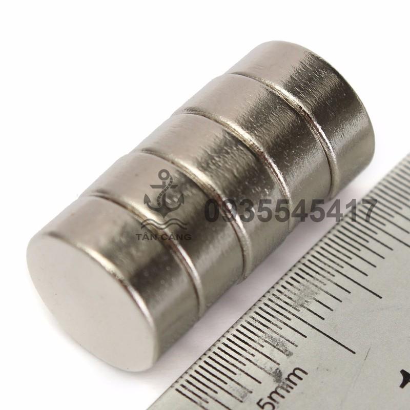 combo 10 Nam châm tròn 15 x 5 mm