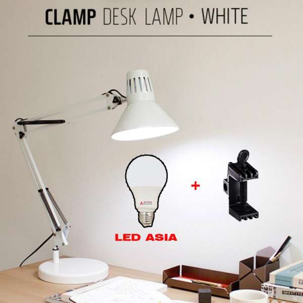 Đèn bàn cao cấp DPX07 kèm bóng LED Asia chống cận và chân kẹp bàn đa năng