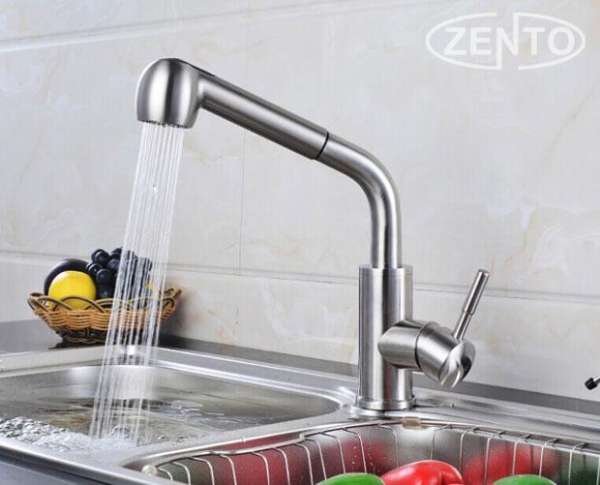 Vòi rửa bát nóng lạnh inox 304 Zento SUS3315