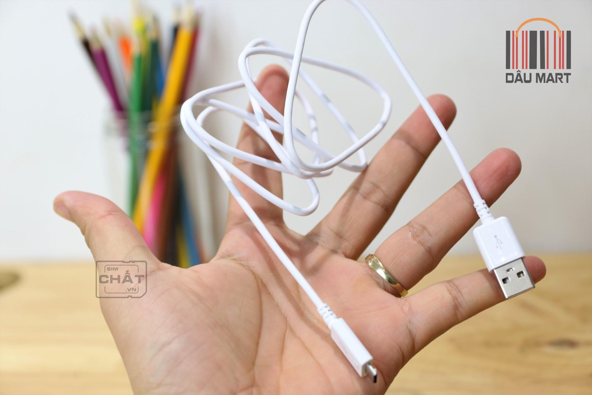 [HCM]Cáp Micro USB ZIN Dùng Cho Samsung S6 S7 (Trắng)