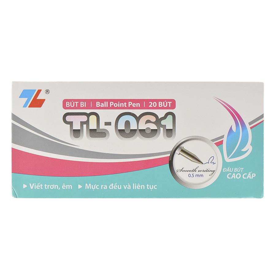Bút bi thiên long tl-061 - 0.5mm - hộp 20 bút