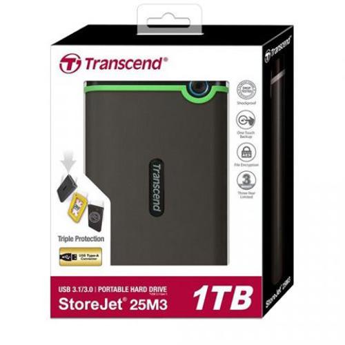 [HCM]Ổ cứng di động Transcend StoreJet Slim 25M3S 1TB TS1TSJ25M3S