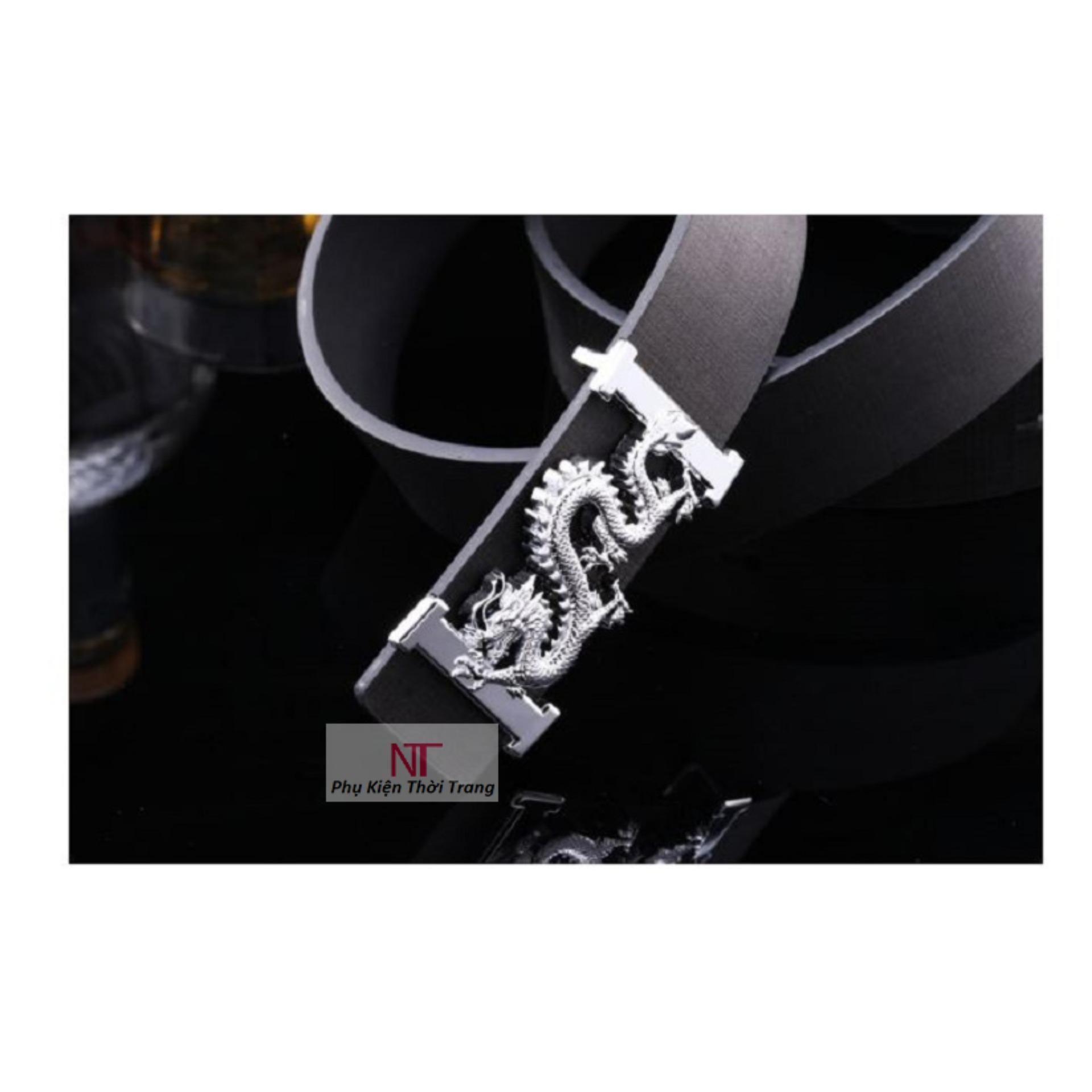 [HCM]thắt lưng nam hình rồng (đentrắng)-tl96