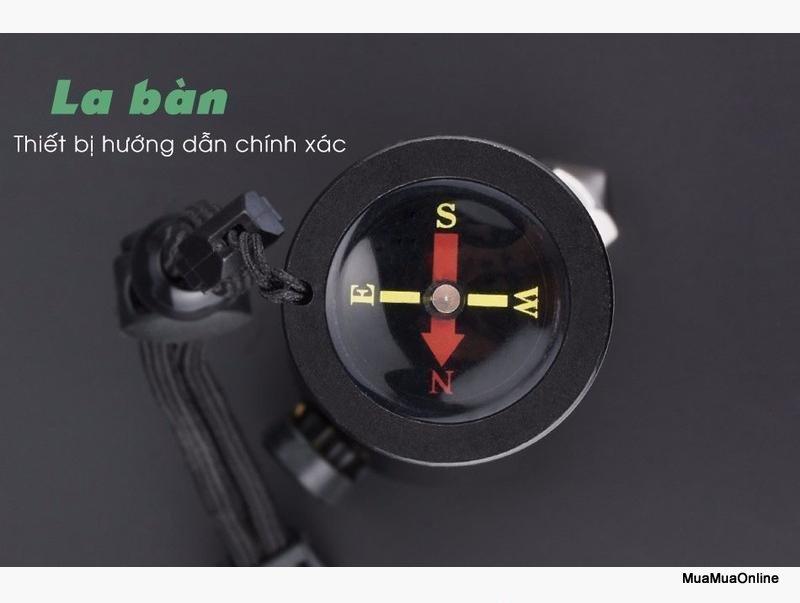 Đèn Pin 11 Chức Năng Solar Power Flashlight Cao Cấp