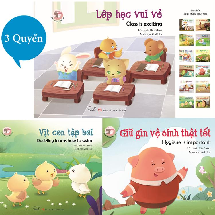 Bộ 3 sách Đồng thoại song ngữ Anh-Việt 3 chủ đề yêu thích
