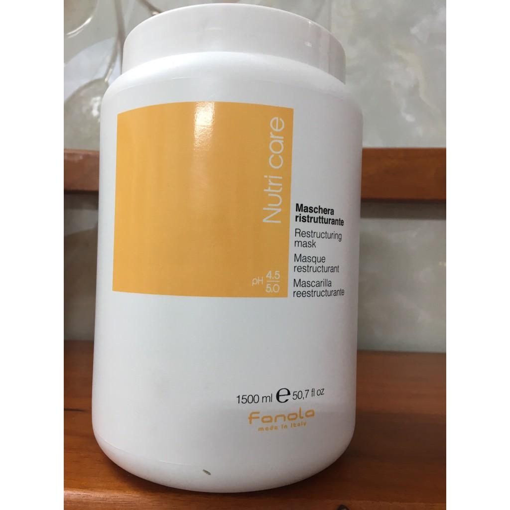 [HCM]Hấp dầu Fanola Nutricare Restructuring chăm sóc tóc hư tổn 1500ml