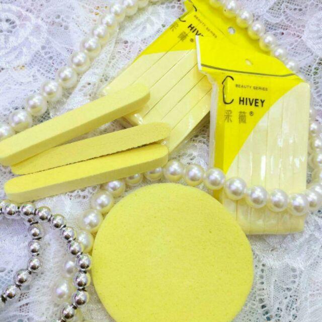 Combo 2 túi Bông mút bọt biển rửa mặt dạng nén (24 miếng)