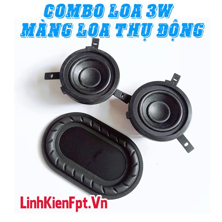 Loa Toàn Dải 3W 4ohm, Màng Loa thụ động