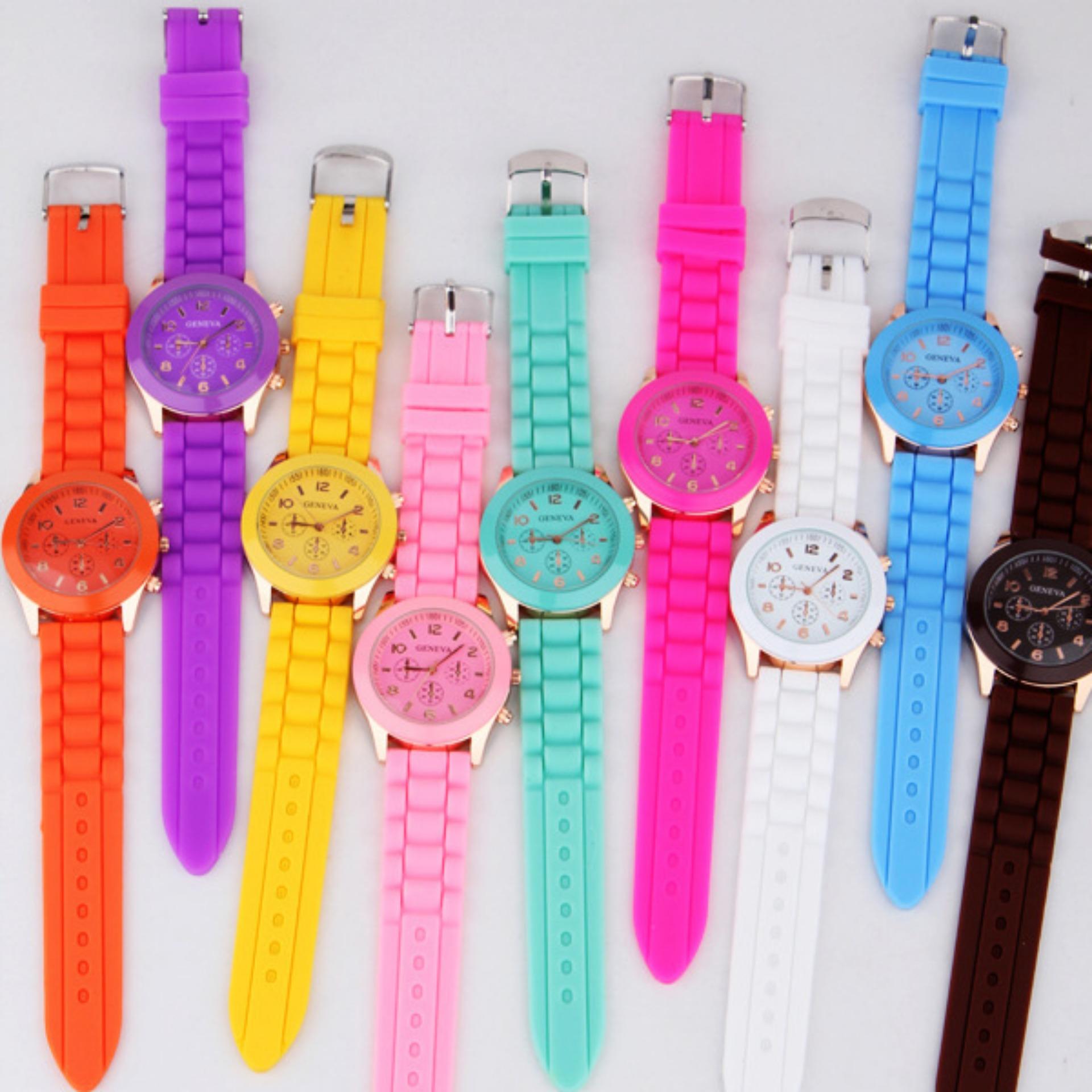 Đồng Hồ Nữ Dây Silicone Geneva Sl024_Bl3746
