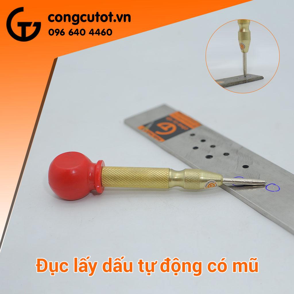 Đục lấy dấu tự động, định vị tâm lỗ có mũ