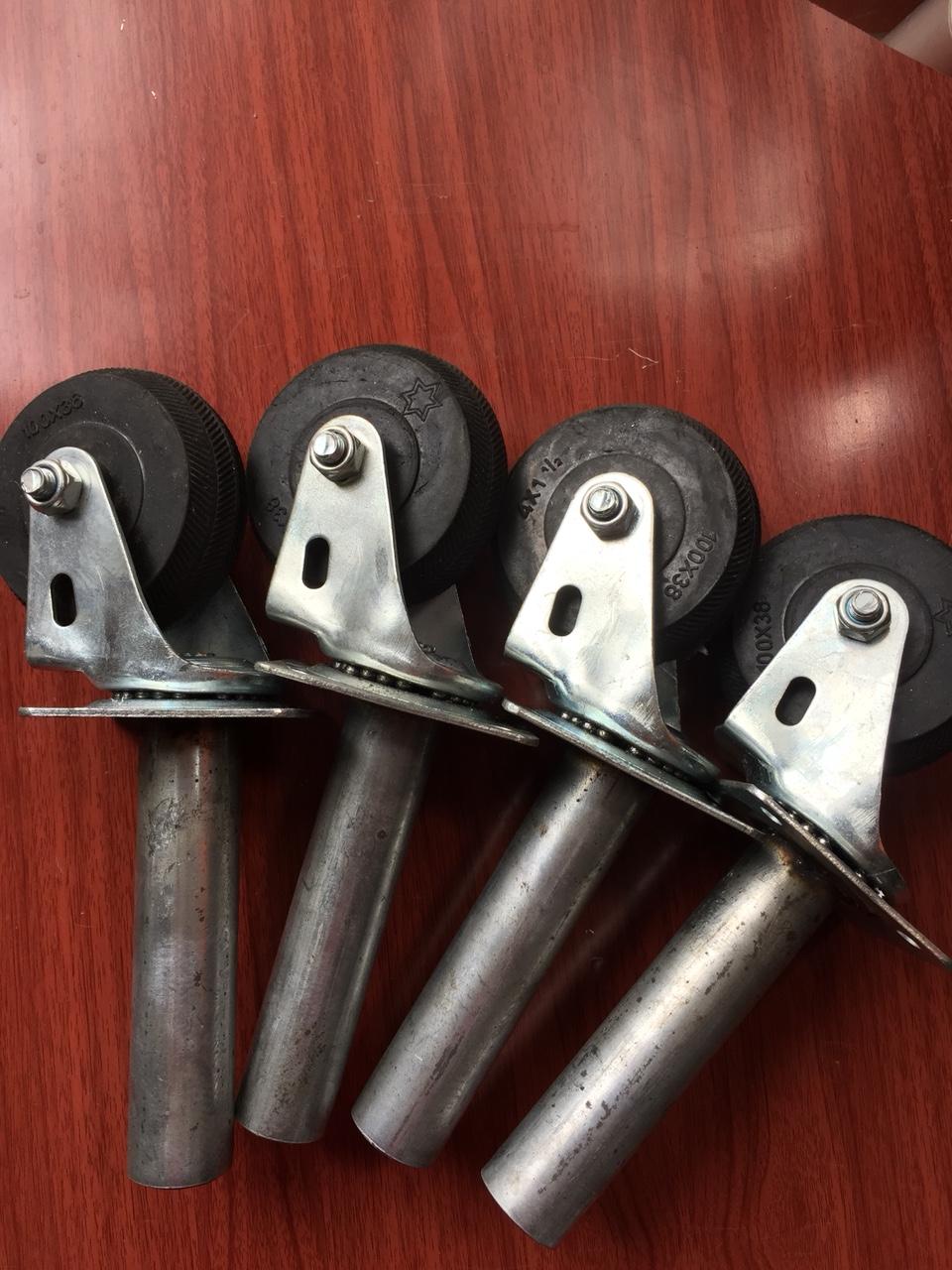 Bánh xe giáo, bánh xe giàn giáo chịu lực, bánh xe giàn giáo đường kính 100mm bánh xe giàn giáo xoay