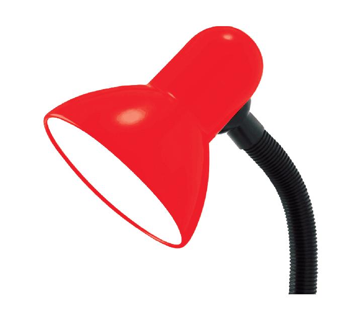 Dien Quang Dq Dkl03 Bw Table Lamp (Iron Reflector, Red and Black, Yellow Light Bulb, Plugs Directly into the Power Supply)