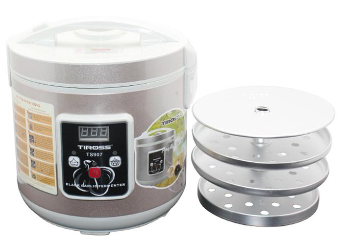 MÁY LÀM TỎI ĐEN TIROSS TS907 (MÀU BẠC ) -Hàng nhập khẩu