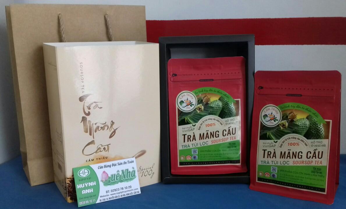 HỘP COMBO TRÀ MÃNG CẦU CẨM THIỀU - 100G (Trà túi lọc)