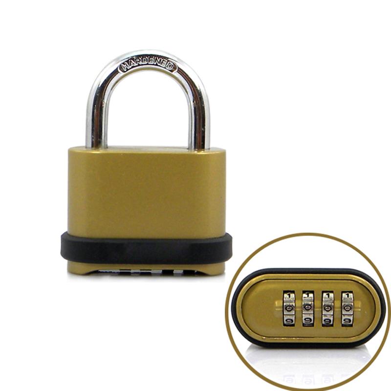 Khóa số chống trộm K25008 loại 4 số có thể thay đổi được mã số, làm bằng hợp kim Niken-Kẽm