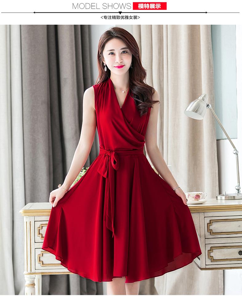 Đầm xòe dự tiếc thắt nơ eo NGỌCTRÂNSHOP - NT6105