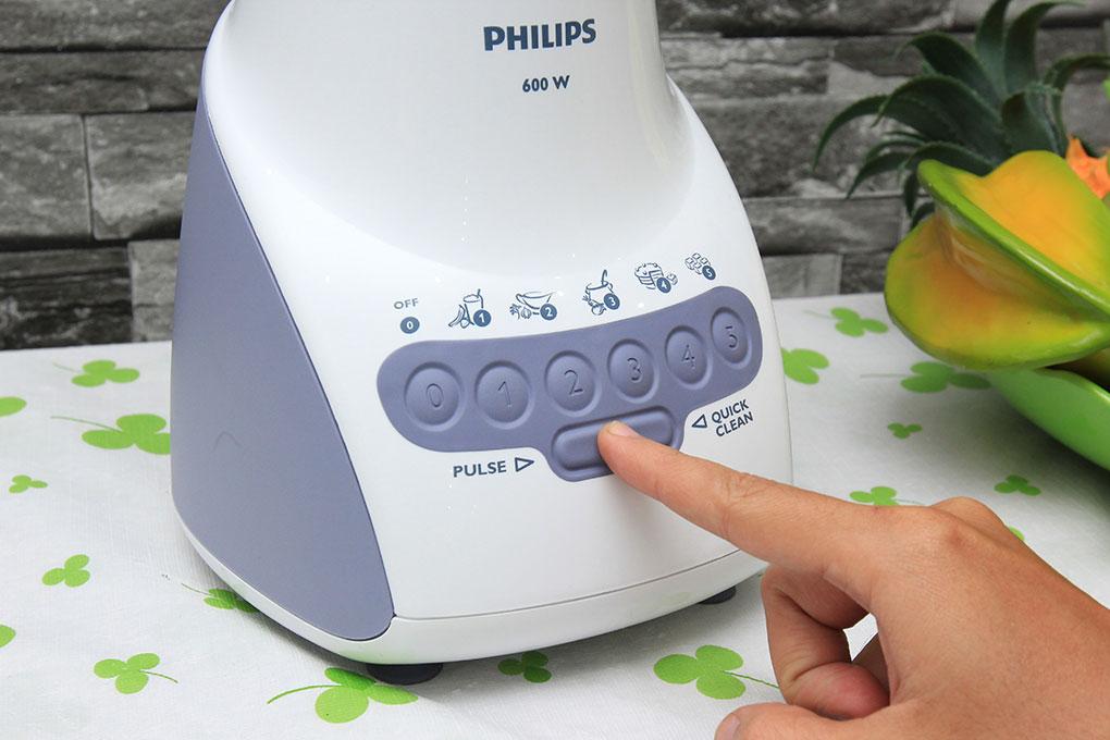 Máy xay sinh tố Philips HR2118 (Trắng Xanh) -Hãng Phân phối chính thức