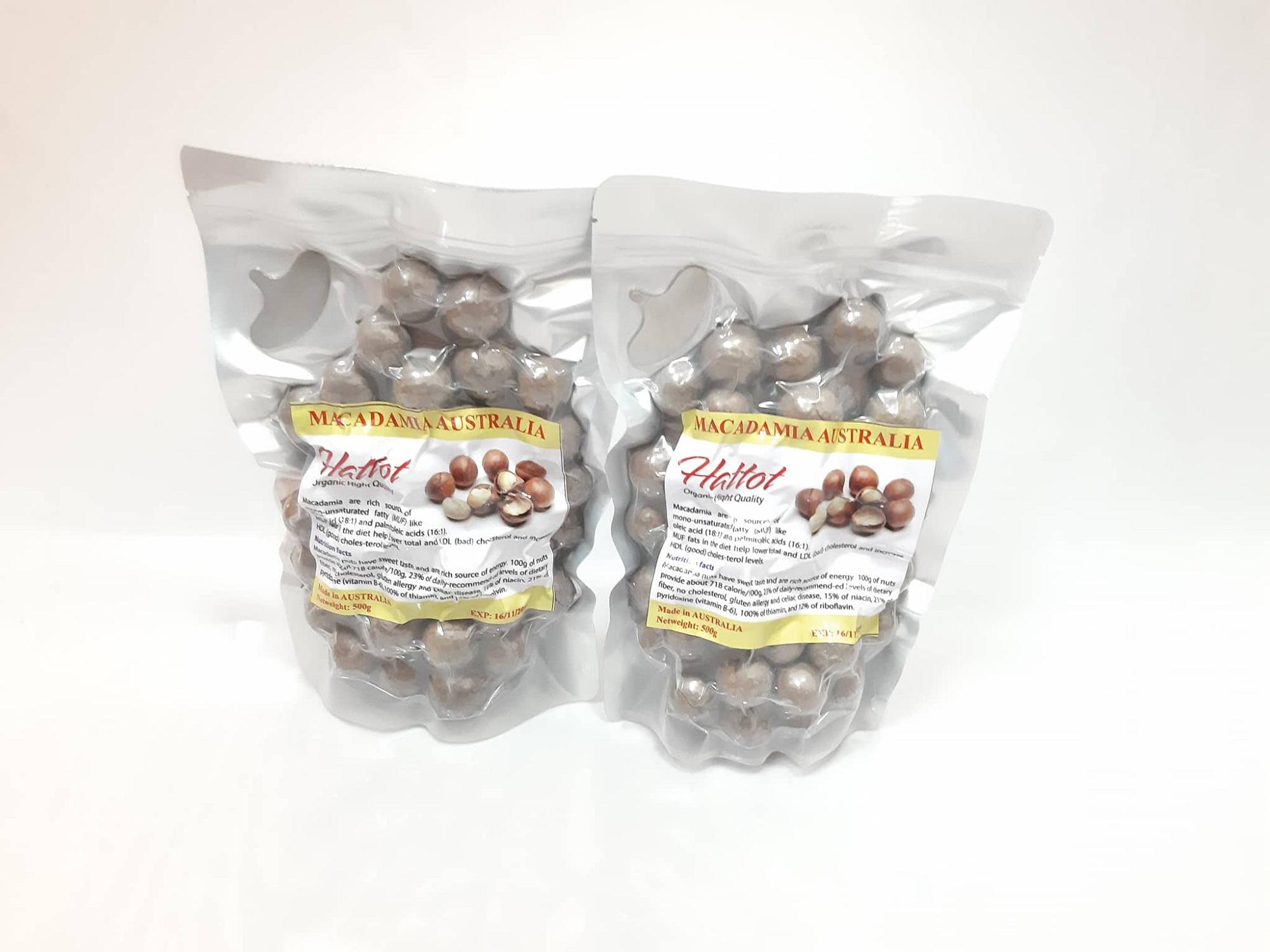 [HCM]Hạt Macca Úc Nứt Vỏ 500gr
