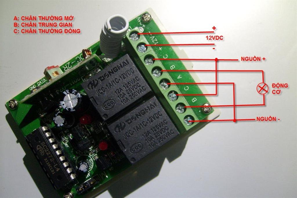 Bộ điều khiển đảo chiều động cơ 12V