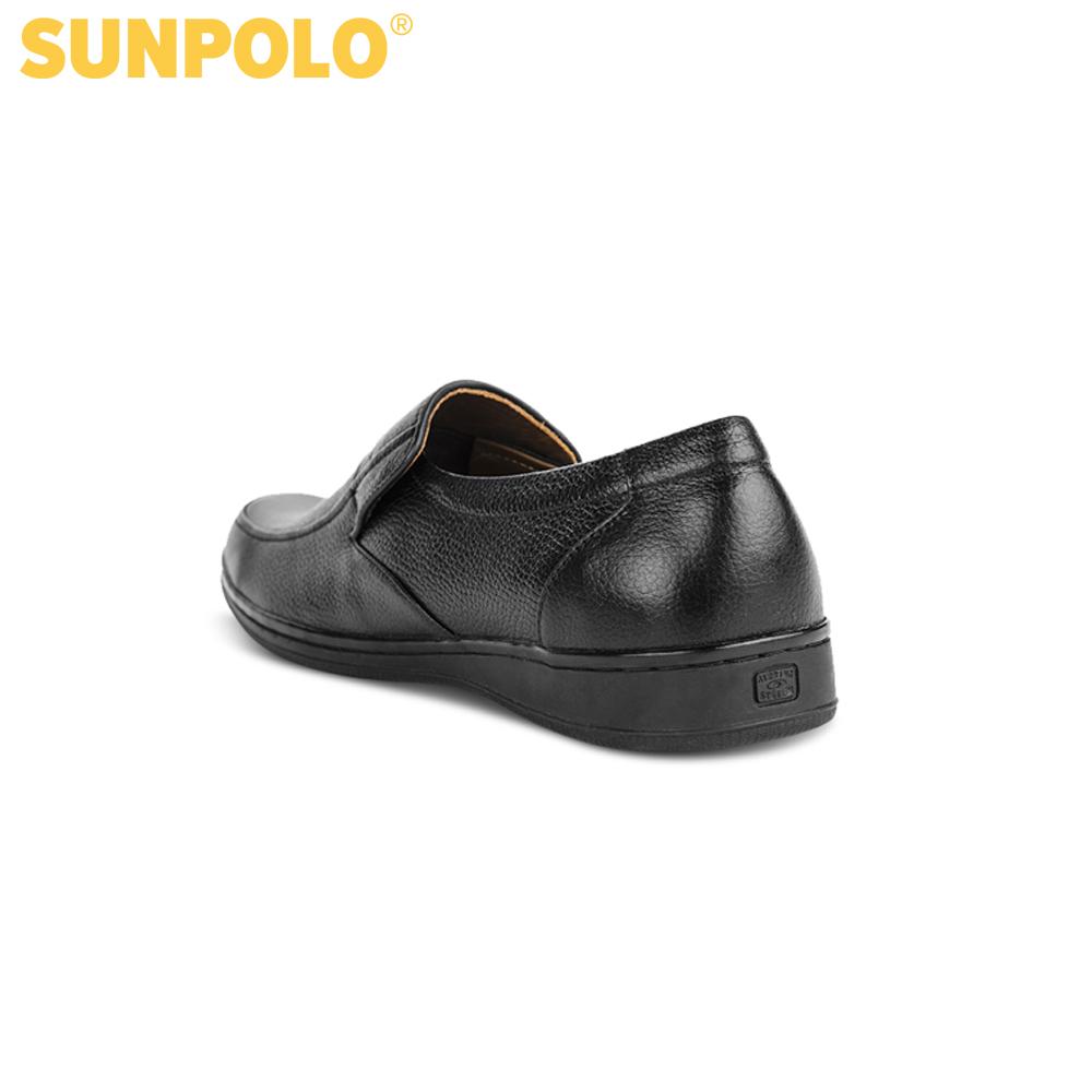 Men Leather Shoes SUNPOLO SUS509D (Black)