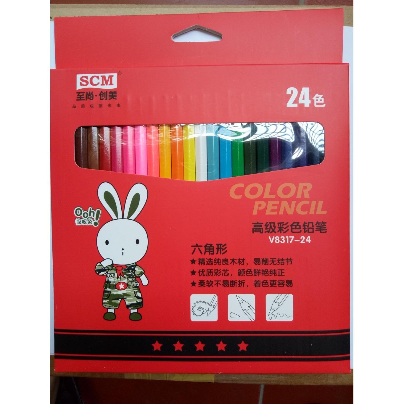 [HCM]Bút chì màu 24 màu V8317-24