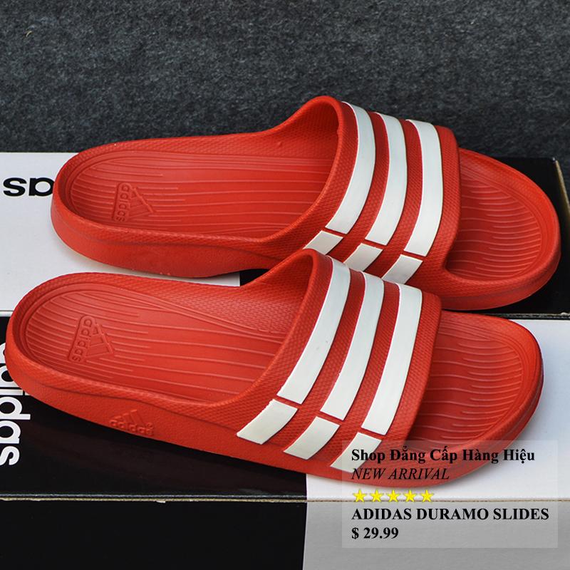 ADIDAS_ DURAMO AUTHENTIC màu đỏ sọc trắng