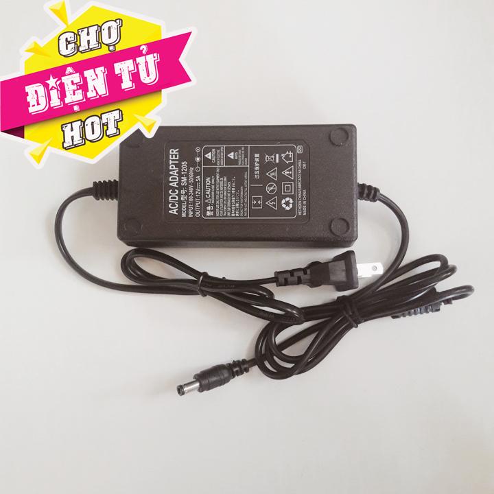 Nguồn Adapter 12V 5A - Dùng cho máy bơm tăng áp mini 12v