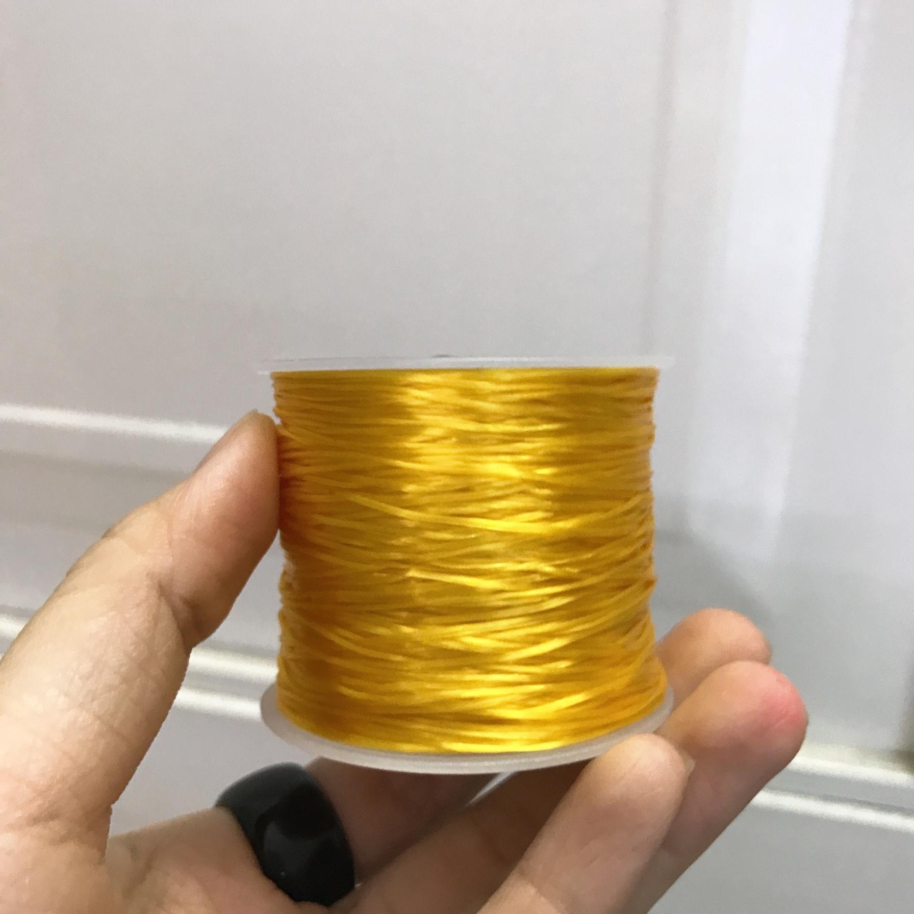 Chỉ tơ/chỉ chun xỏ hạt đá phong thủy (loại mịn/chắc)