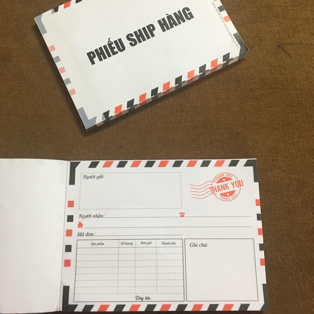 Combo 10 quyển phiếu ship hàng cho các shop