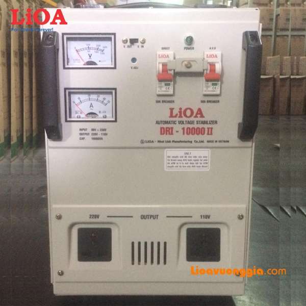 Ổn áp 1 pha LiOA 10.000VA thế hệ mới DRI-10000II