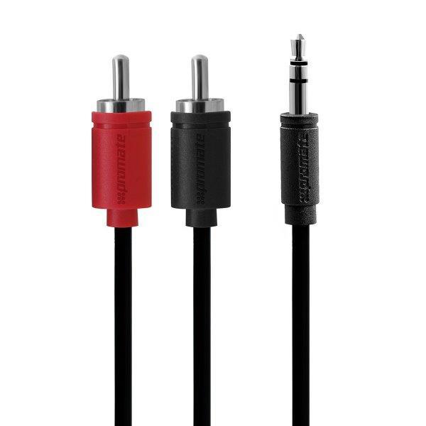 Cáp Nối Âm Thanh 3.5mm Sang RCA (Amply) Promate LINKMATE-A2.BLACK