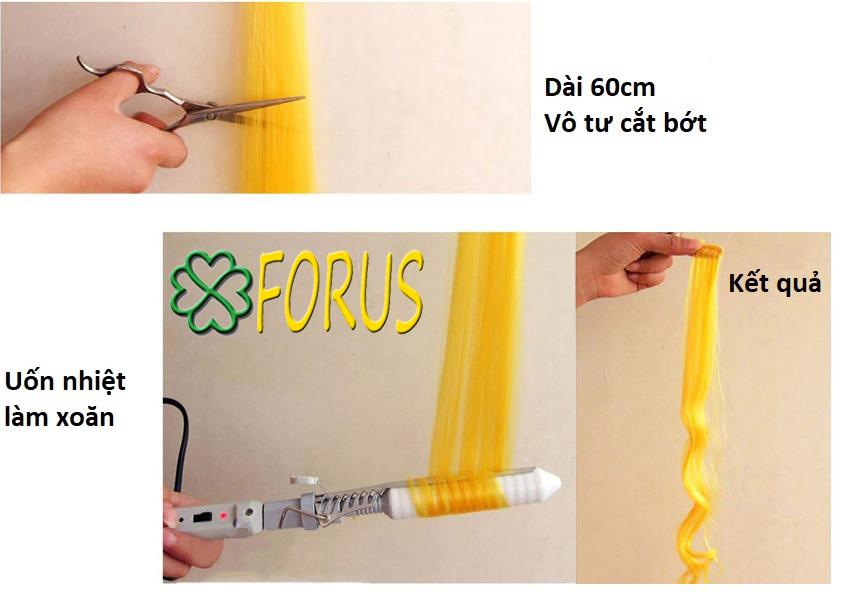 Tóc giả kẹp line [combo 25 màu] tóc giả nữ Sỉ 5k/1 kẹp