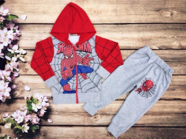 [HCM]Bộ Đồ Khoát Người Nhện Spider Man Cho Bé Trai