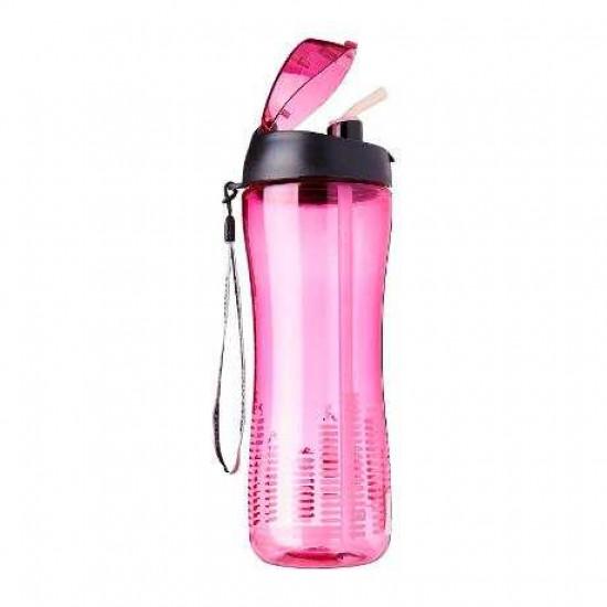 Bình Nước Thể Thao Lock&Lock Bisfree Có Ống Hút Abf629p 650ml (Hồng)