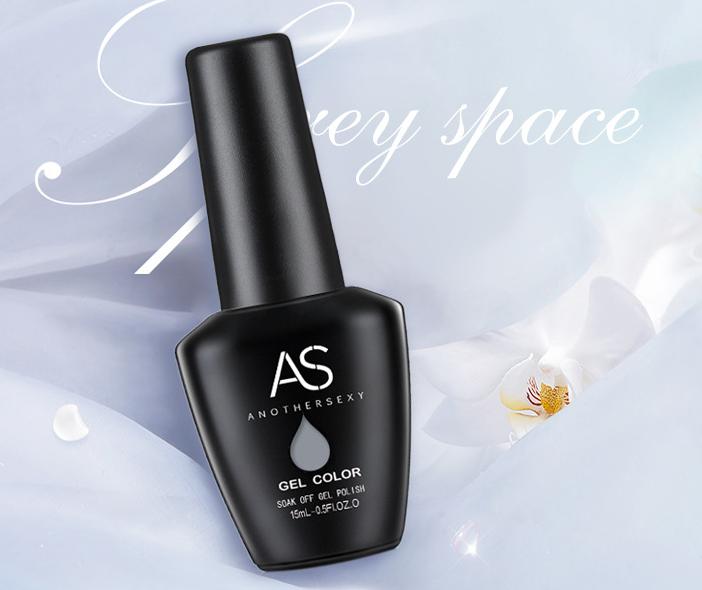 Sơn móng gel AS lẻ chọn màu xám Space grey chai 15ml