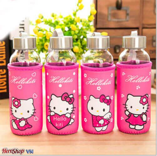 Bình nước thủy tinh bọc vải độc đáo