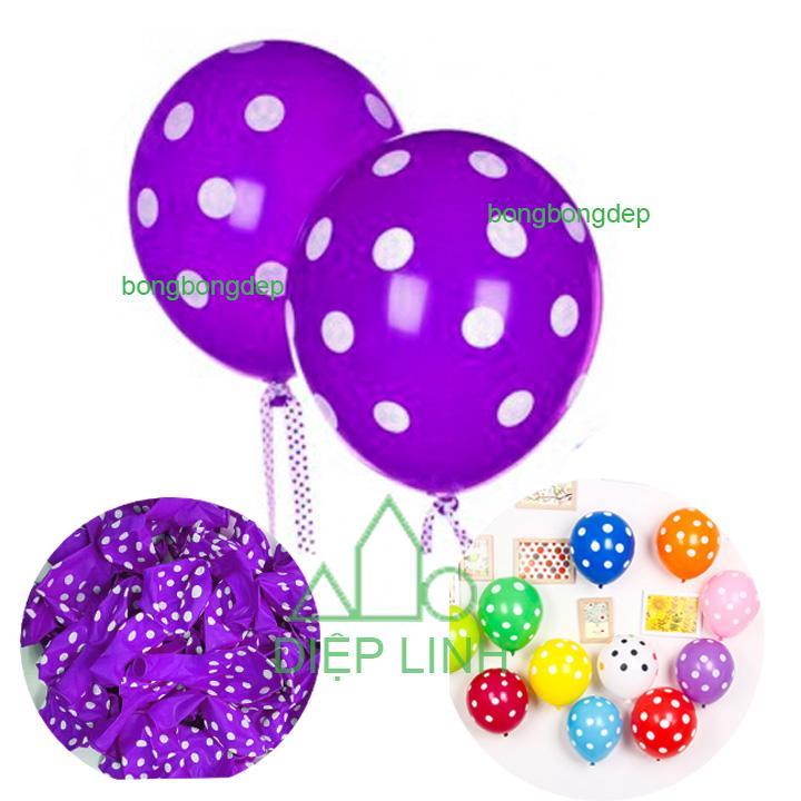 50 Bong Bóng Nhũ Thái Lan Nhiều Màu Trang Trí - Diệp Linh