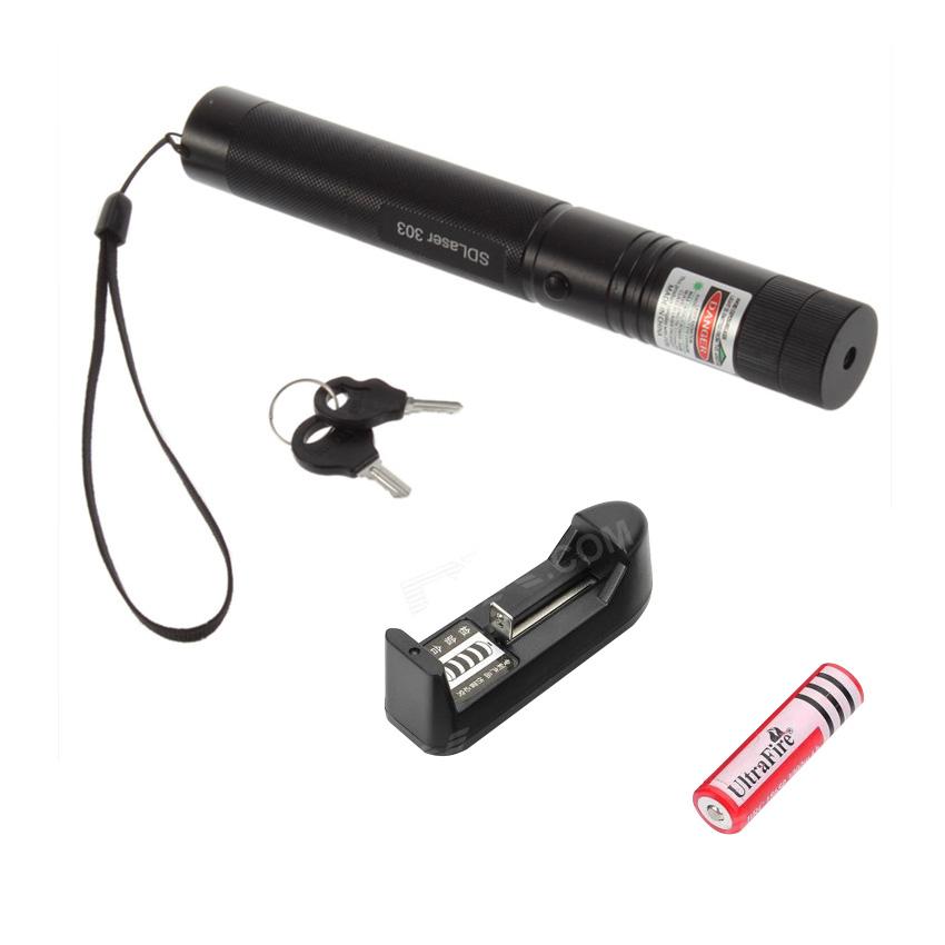 - đèn pin sạc tia laser 303