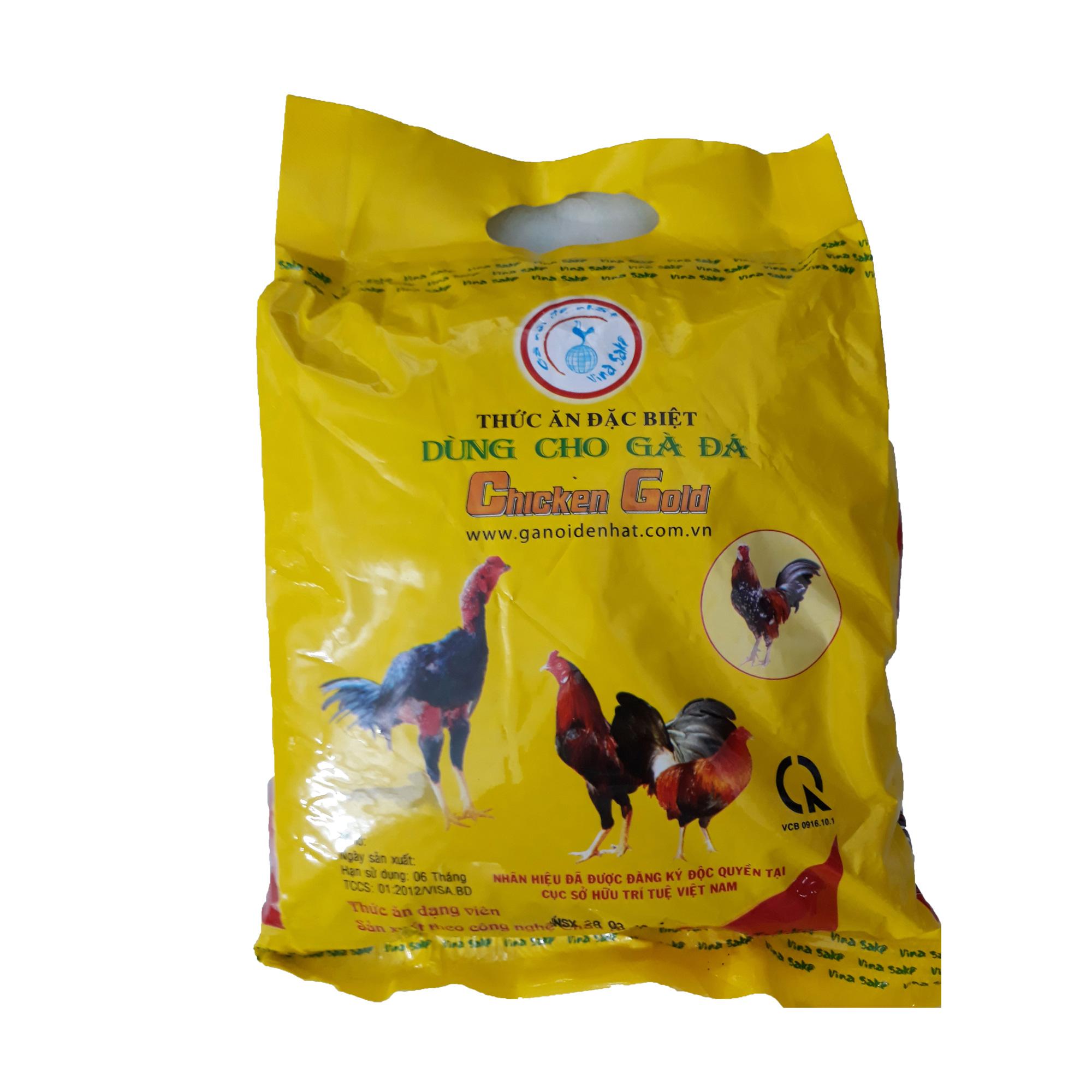 Cám Gà Đá Chicken Gold Nhỏ 1kg - Thức Ăn Gà Cao Cấp Vinasake