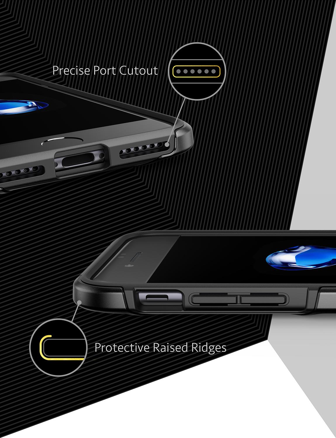 Ốp lưng Anker KARAPAX Shield+ cho iPhone 7/8 - Black