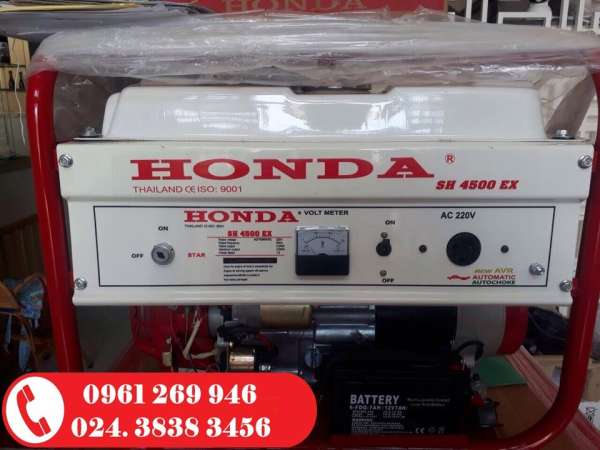 Máy phát điện Honda SH 4500EX (3.5kw, chạy xăng, đề nổ)