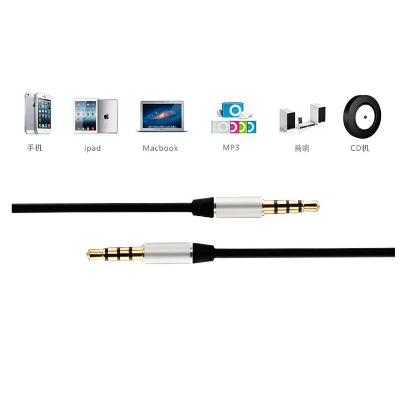 Cáp Audio Earldom 3 Khấc 3.5Mm Chân Mạ Vàng Sáng Bóng