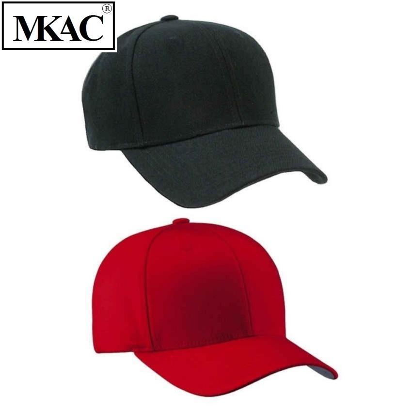 Combo 2 Nón Trơn Thời Trang (ĐEN + ĐỎ )