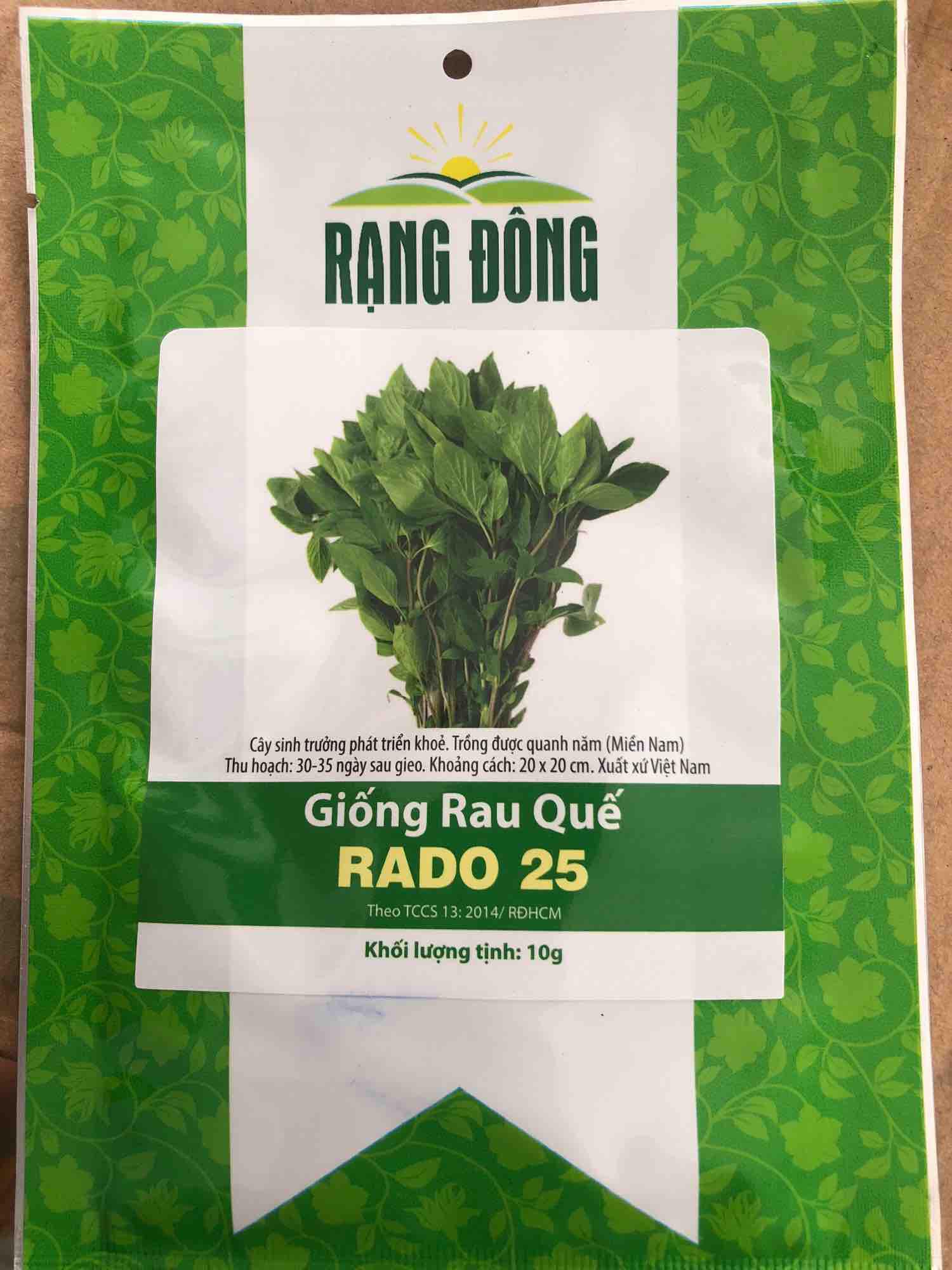 Giống Rau Quế thơm - HẠT GIỐNG RAU THƠM