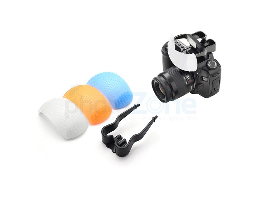 [HCM]Bộ tản sáng 3 màu cho đèn flash cóc JYC (Đen).
