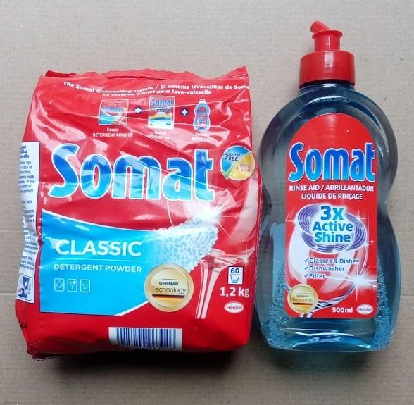 Combo bột rửa bát somat 1,2kg + muối rửa bát somat 1,2kg