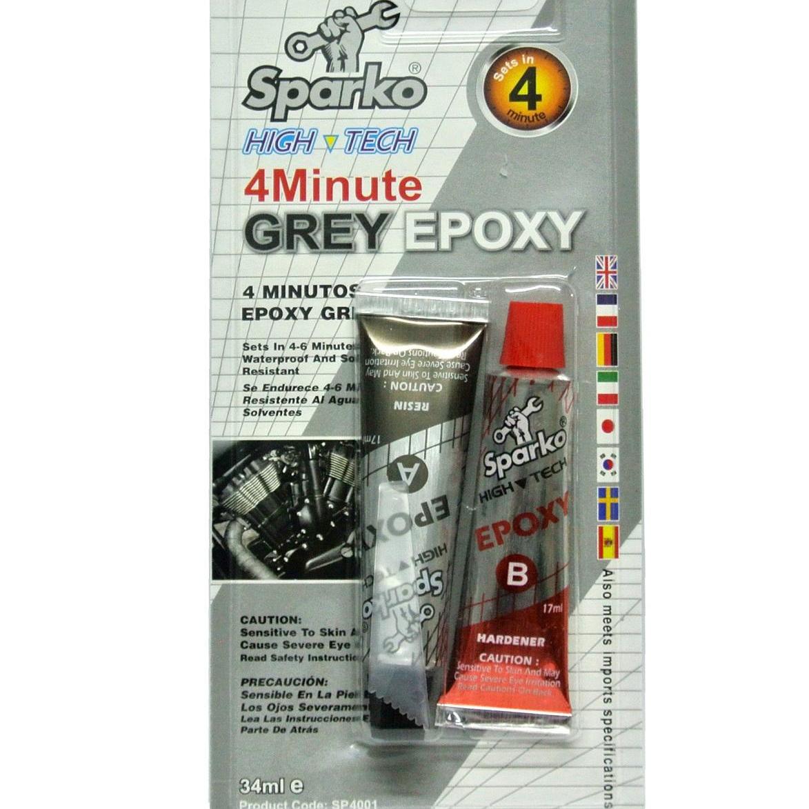 [HCM]Keo AB Sparko xám 4 Minute Grey Epoxy