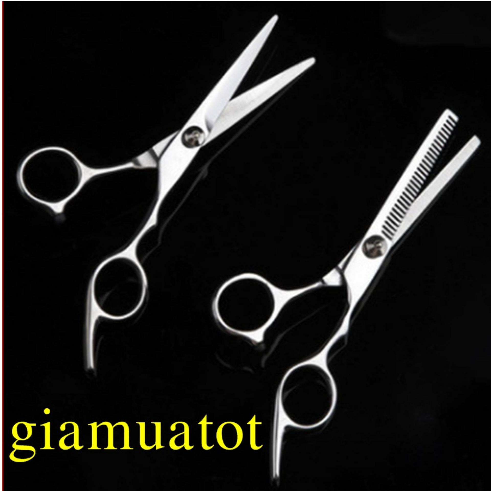 Kéo cắt và tỉa tóc chuyên nghiệp bộ 2 cái