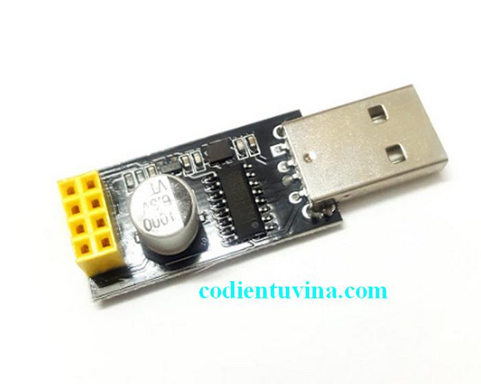 Usb adapter mạch thu phát wifi esp8266 uart esp-01