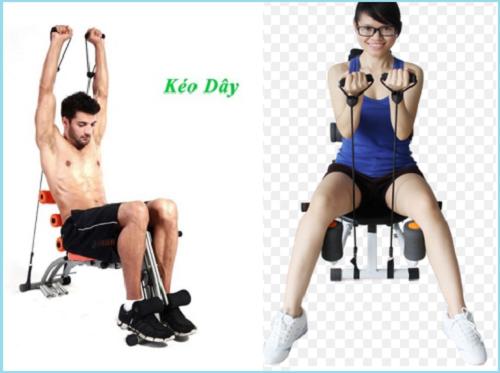 Ghế tập lưng bụng Six pack